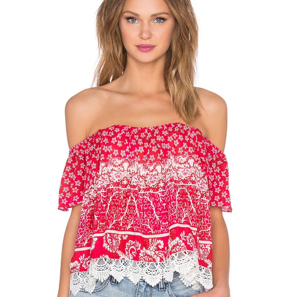 Lovers + Friends REVOLVE off the shoulder top